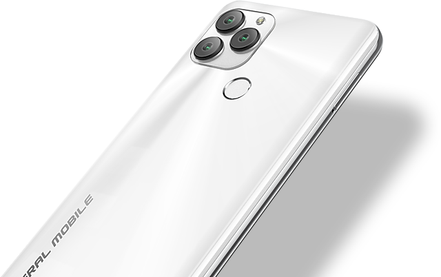 General Mobile GM 22 Plus Beyaz Arkadan Görünüm